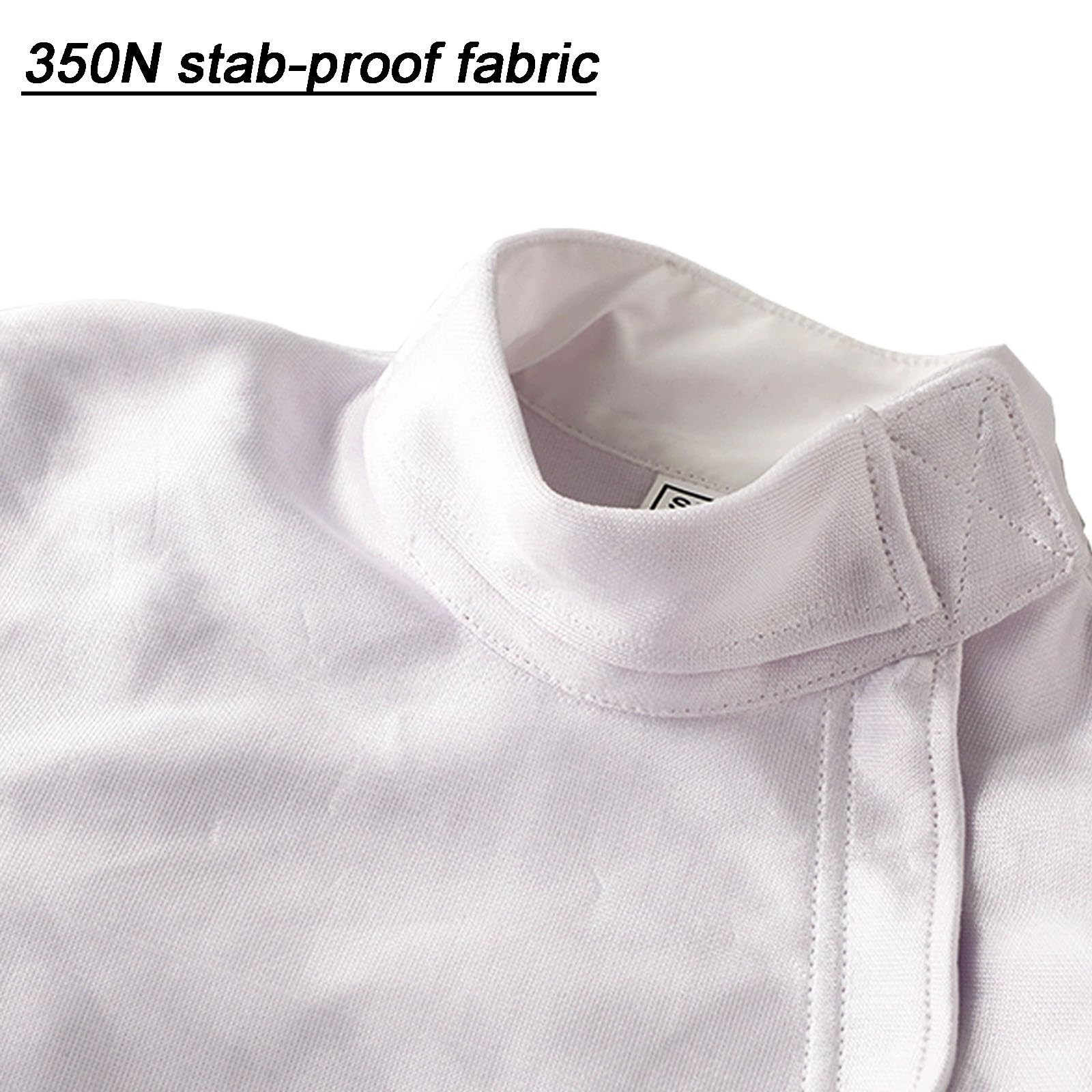 350N Fechtjacke, Unisex-fechttrainingskleidung für Florett/Degen/Säbel, Fechttrainingsanzug für die Rechte Hand, Klassische Nylon-fecht Schutzanzug(48)