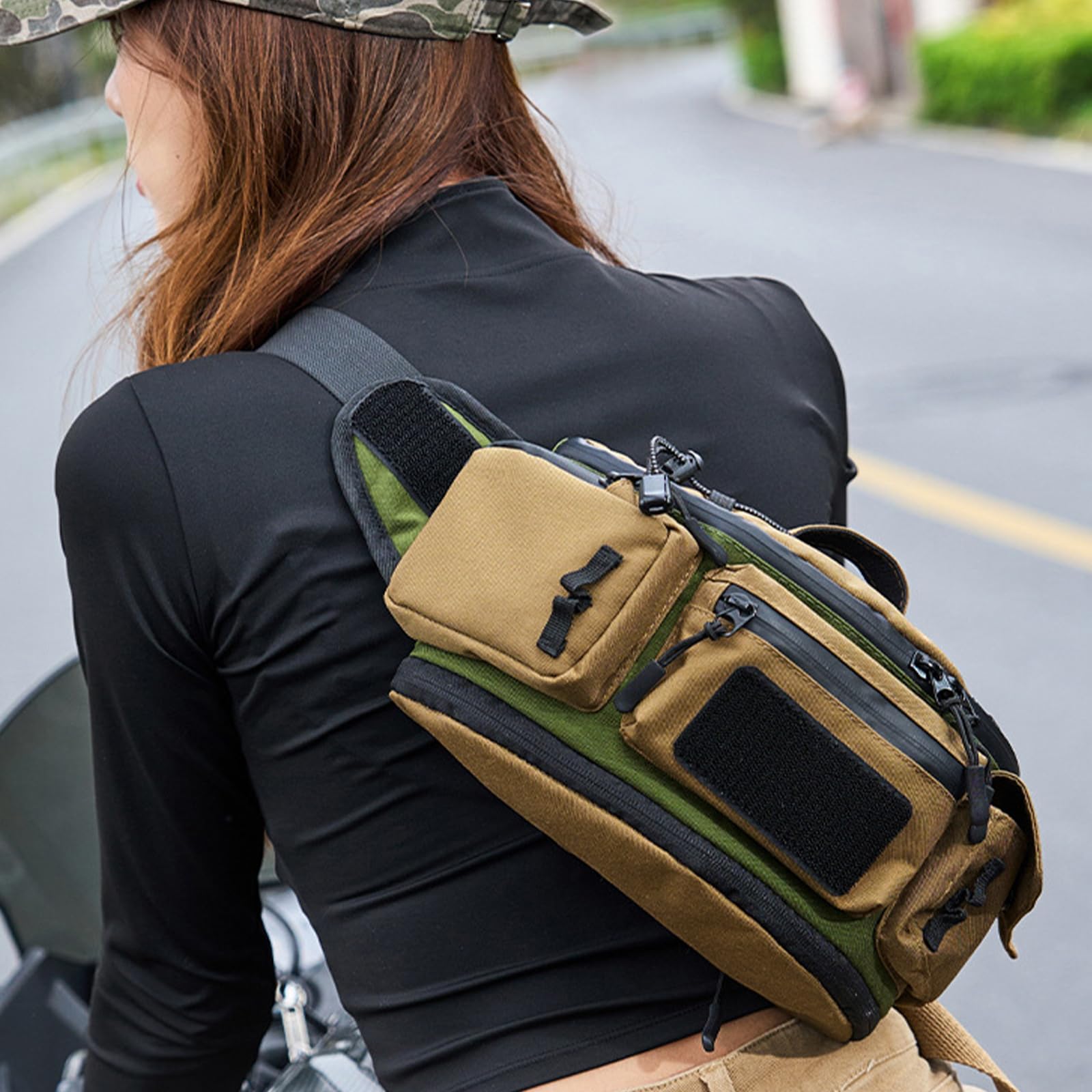 Grand de Ceinture Utilitaire, Conception de bandoulière Interchangeable, Excellent pour Le Jogging, la Salle de Sport, Les activités extérieures, de Ceinture de Cyclisme Polyvalent
