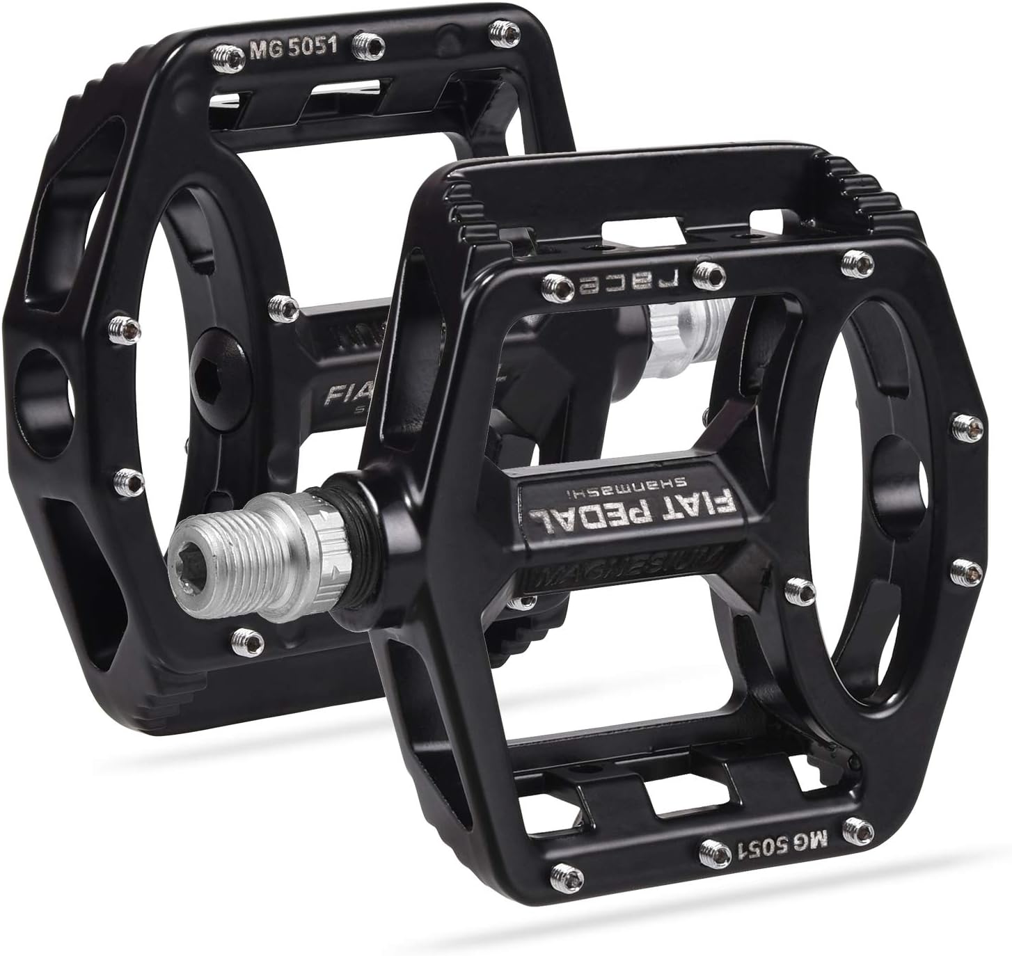 MTB Bike Pedal Mountain Bike Pedals with High-Strength Non-Slip Bicycle Pedals Surface (Black)