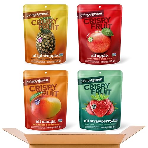 Crispy Fruit Favorite Flavors Freeze Dried Fruit Variety Pack (16 count) 243g - Favorite Flavors Variety Pack - Pack of 16