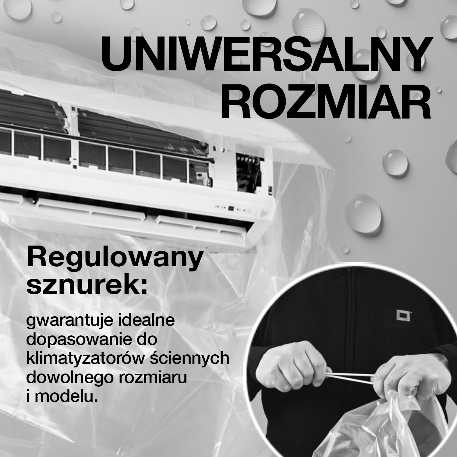 ERRECOM Zestaw do czyszczenia klimatyzatora: 1 środek Clima-Net 1l do czyszczenia klimatyzacji, filtrów, wężownic żebrowanych, jednostek zewnętrznych i 1 Wally - osłonę do czyszczenia klimatyzacji