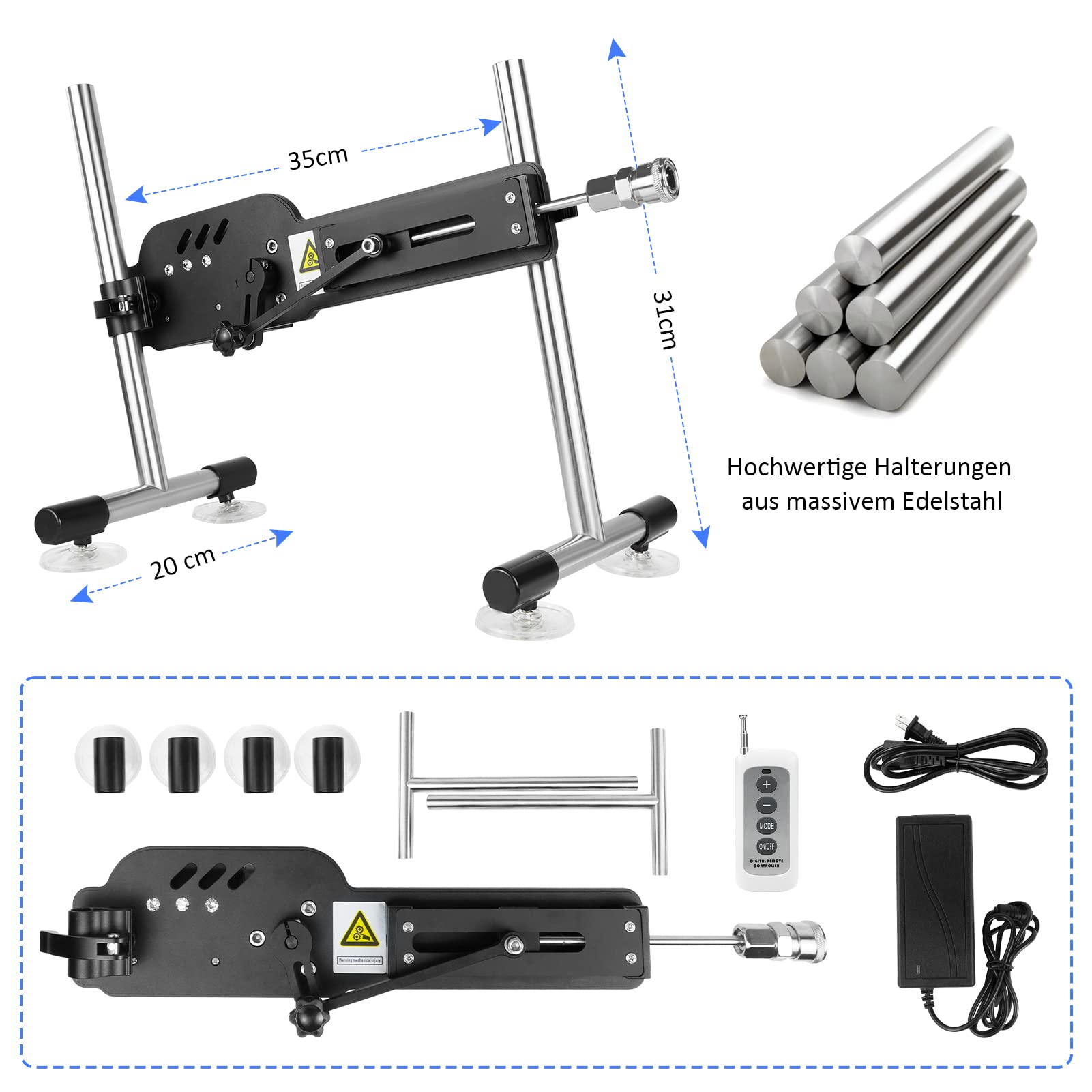 Fickmaschine Frauen Sexspielzeug Fickle Maschinen Sexmaschinen mit Saugnapf Sexmaschine für Frauen Fernsteuerung Sextoy Dildo Machine Automatisch Realistischer Dildo Maschine (Fleischton)