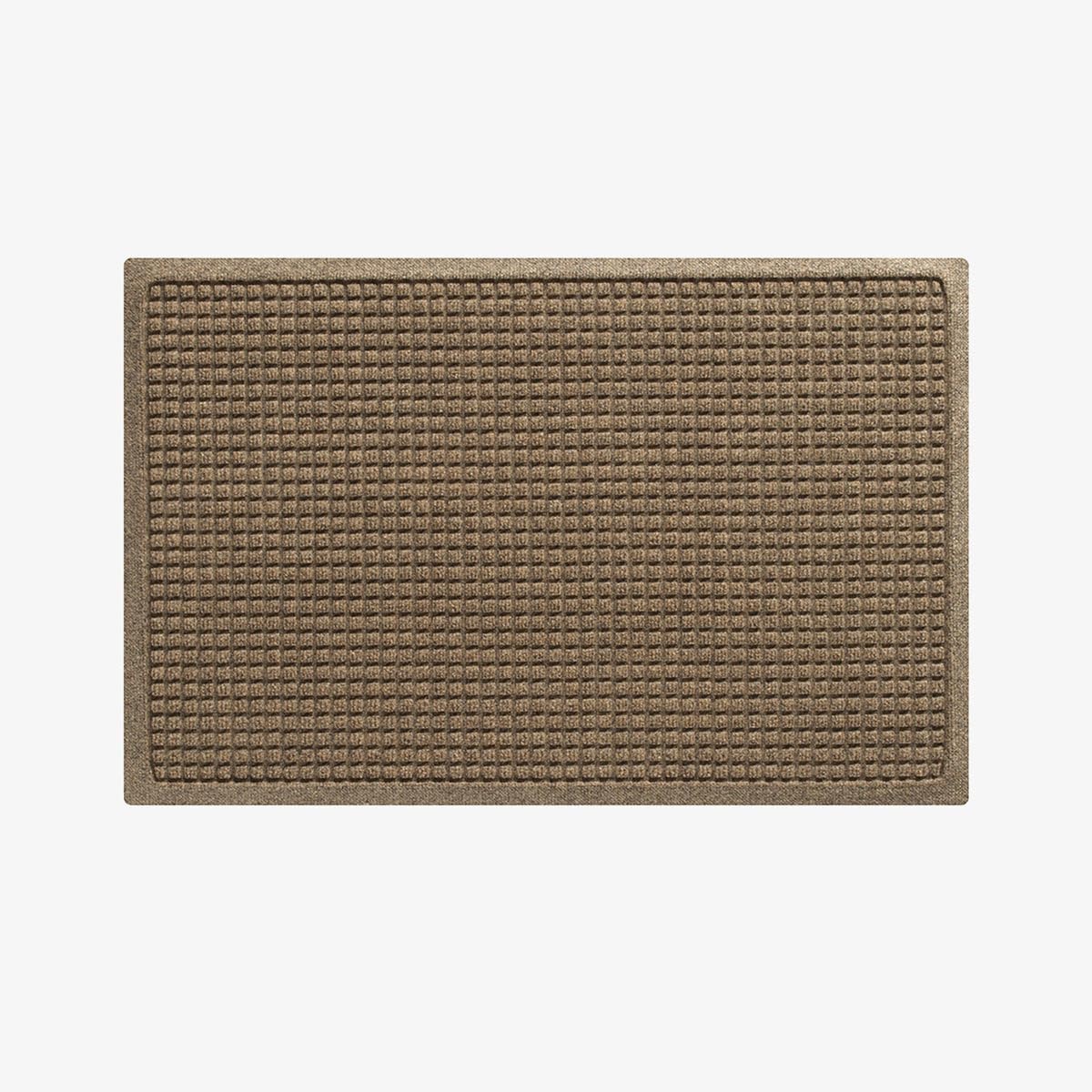 Waterhog Washable Indoor Outdoor Door Mat Squares Camel 90 x 150 cm