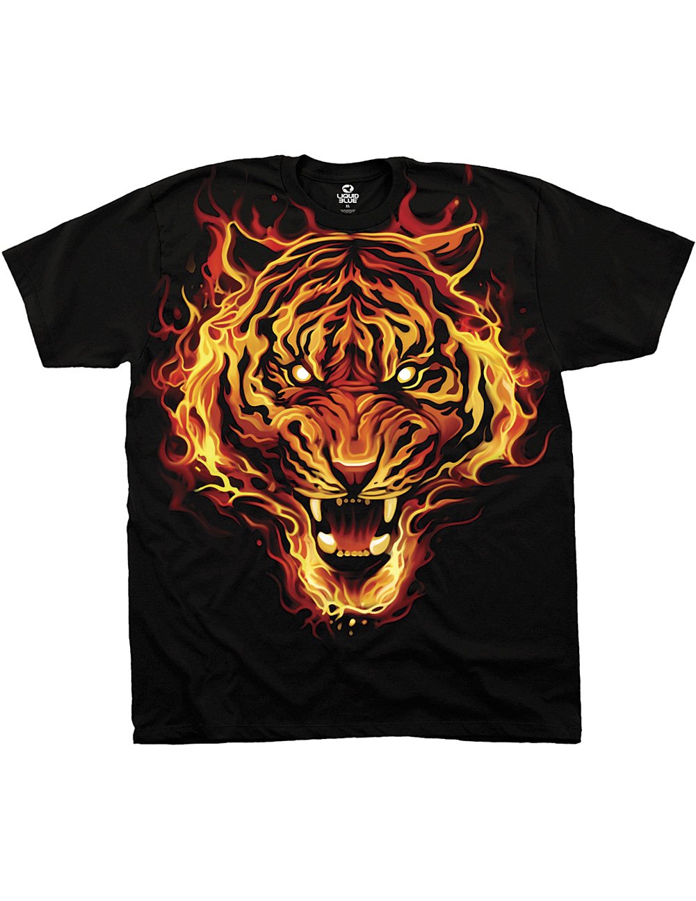 Liquid Blue Men's Fire Tiger T-Shirt