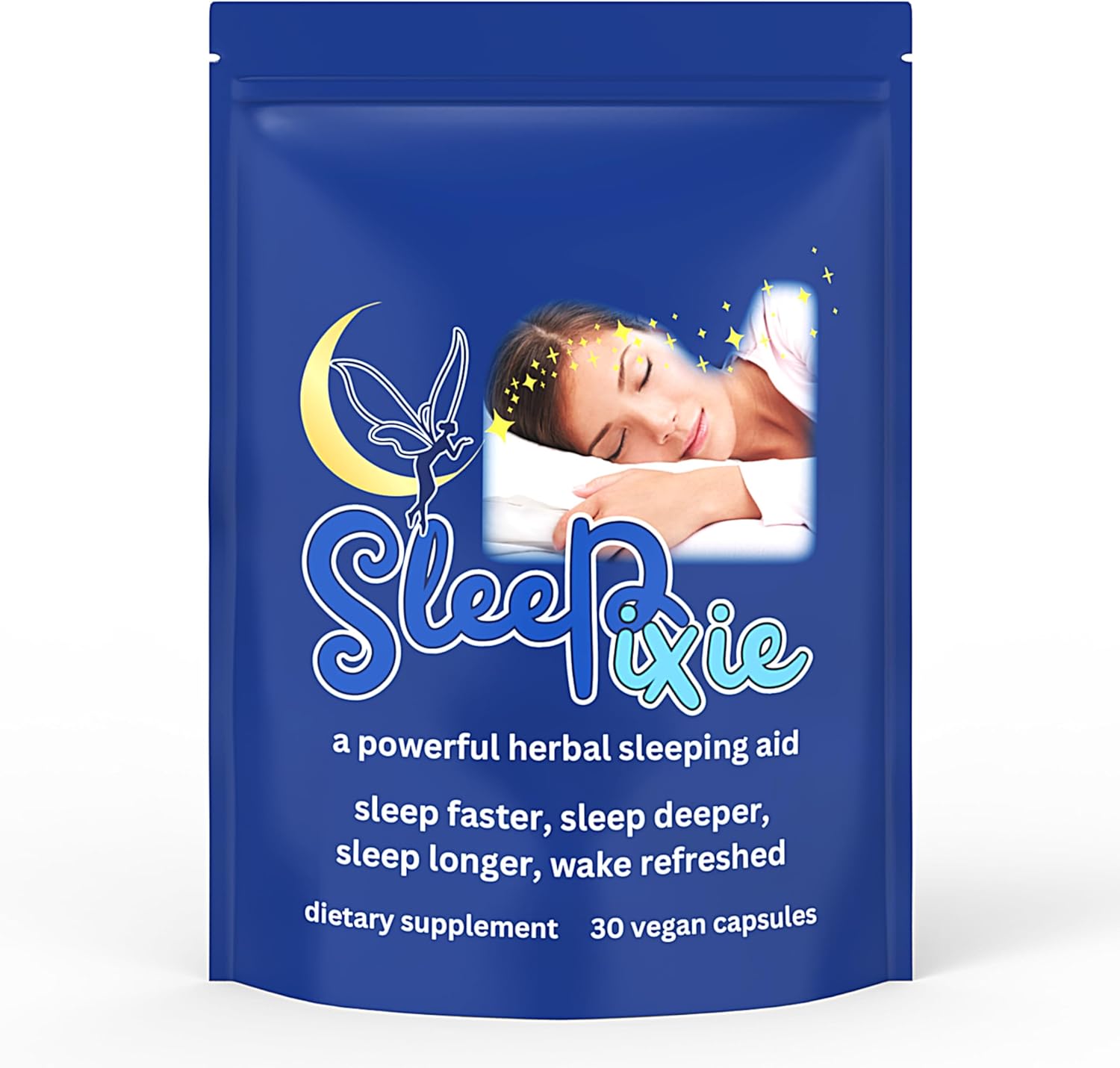 SleePixie Herbal Sleeping Tablets for Adults, Anxiety Relief, Insomnia