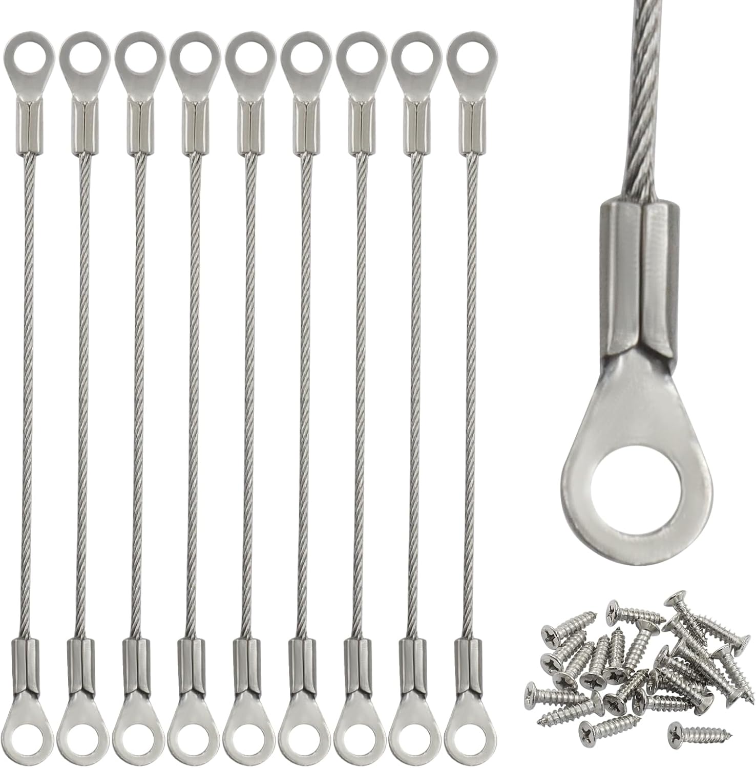 Hordion 10pcs Cabinet Door Restraint, Cabinet Hinge Limiter (6.85 Inch)