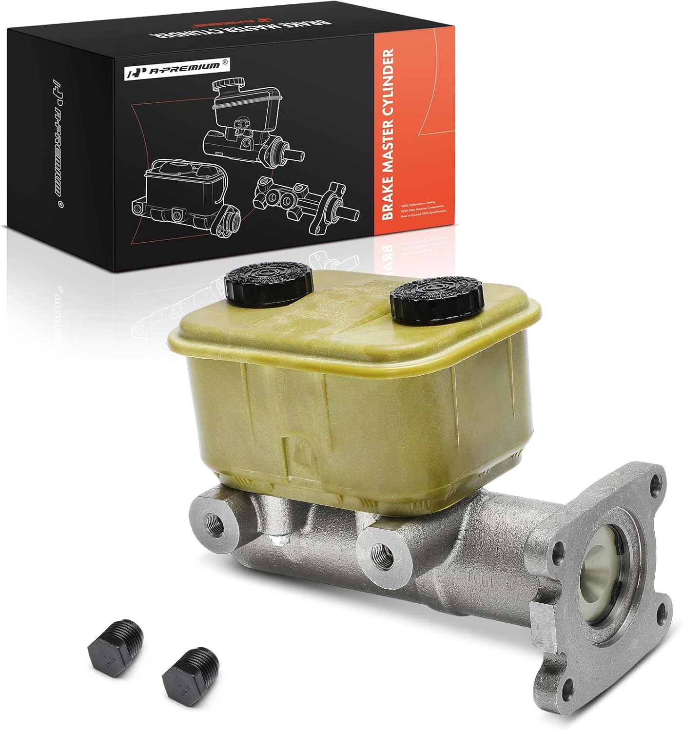 A-Premium Brake Master Cylinder with Reservoir and Cap Compatible with Chevrolet and GMC Vehicles - C60 1980-1984, C70 1980, C7000 1979-1985