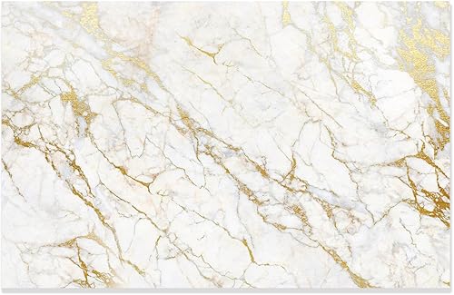 Miniatura 4 de Papel tapiz de pared de mármol dorado para dormitorio (no se puede despegar y pegar)