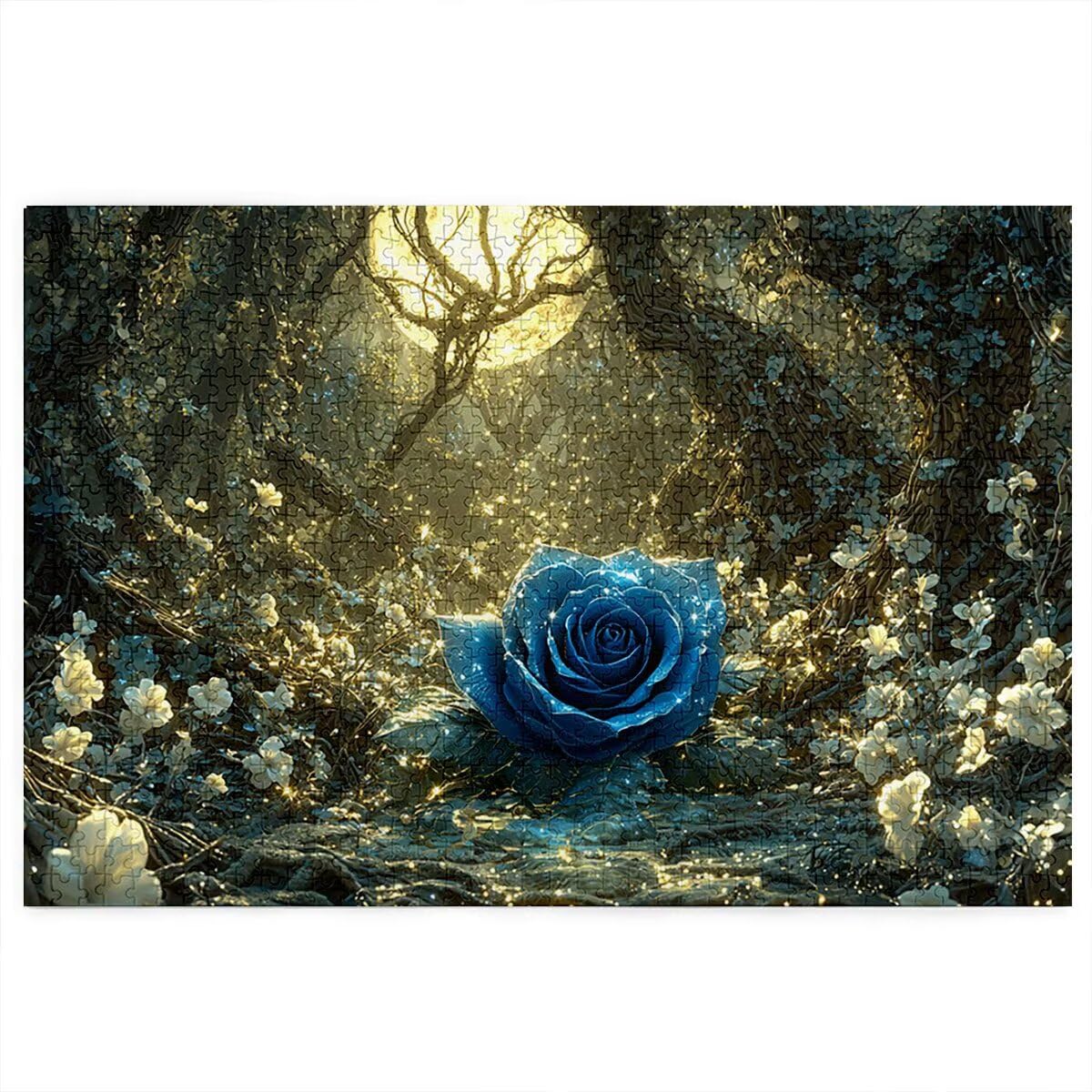 Puzzle 1500 sztuk las dla dorosłych, puzzle 1500 sztuk drewna, DIY drewniane puzzle dla dorosłych, wyzwanie puzzle dla całej rodziny, prezenty dla kobiet i mężczyzn, Motyw: kwiat S-2