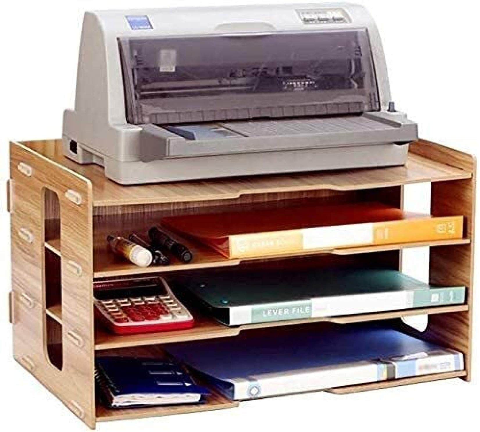 Classeur en bois porte-journaux A1, le rangement de bureau noble et durable