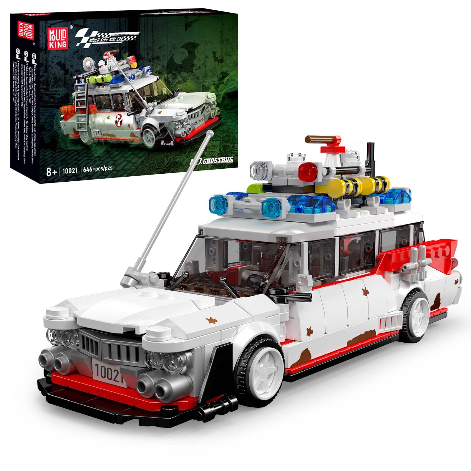 Mould King Small Bus Model Kit, Minibus Car Building Block Set, 646 Pieces