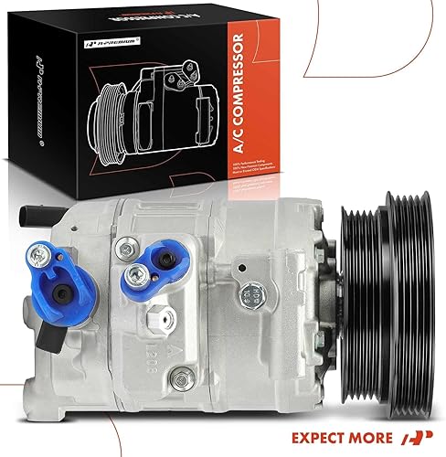 Miniatura 8 de A-Premium Compresor de aire acondicionado con embrague compatible con Volkswagen Jetta 2005-2014, Passat 2012-2014, Golf Beetle Cabrio R32 Rabbit y