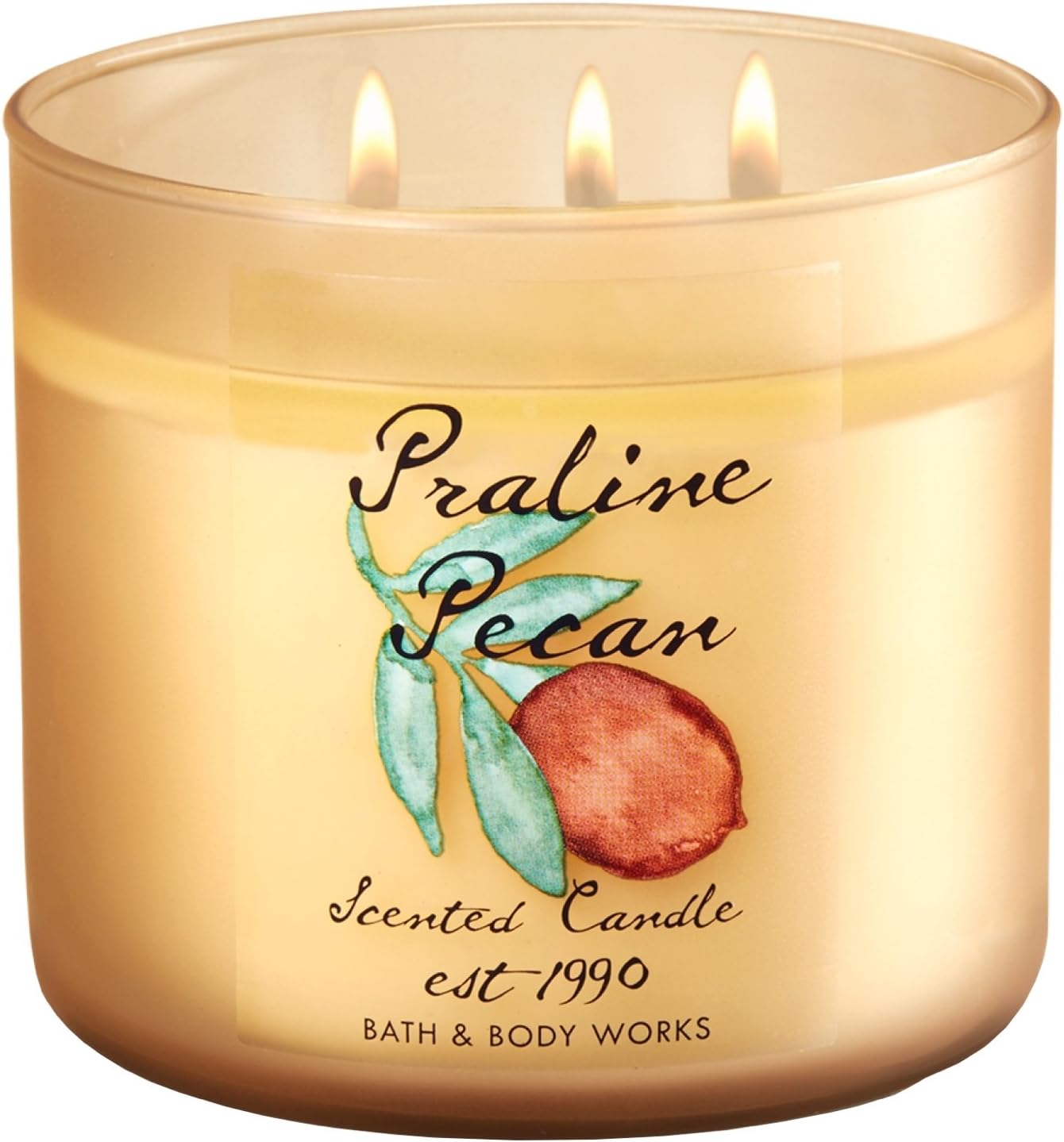 Bath and Body Works 3-Wick Limited Edition Candles EST-1990 Collection (Praline Pecan)