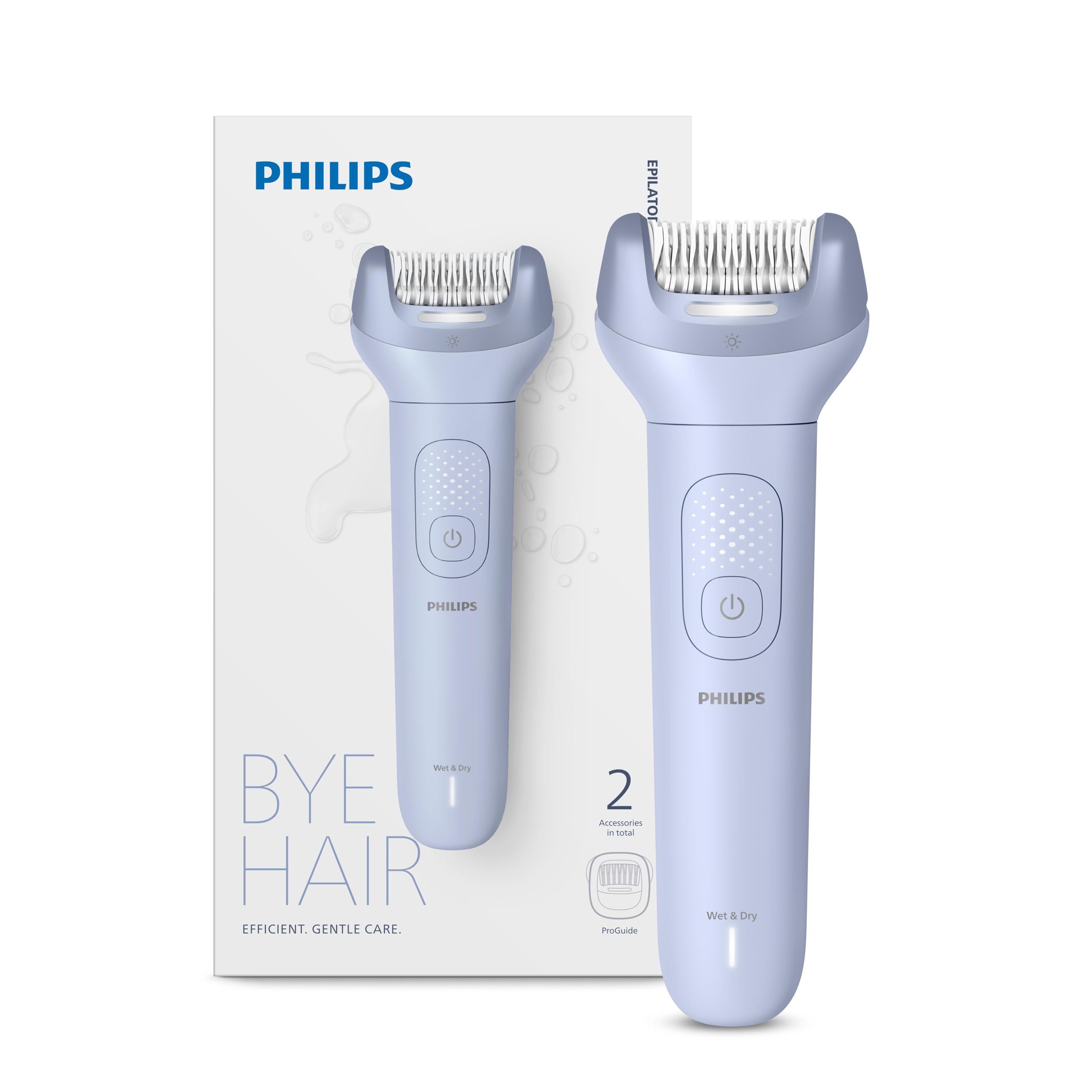 Philips Epilatör Serisi 8000, Kablosuz, Islak ve Kuru Kullanım, ProGuide, LED Işık, 60 Dakika Pil Ömrü, BRE708/05