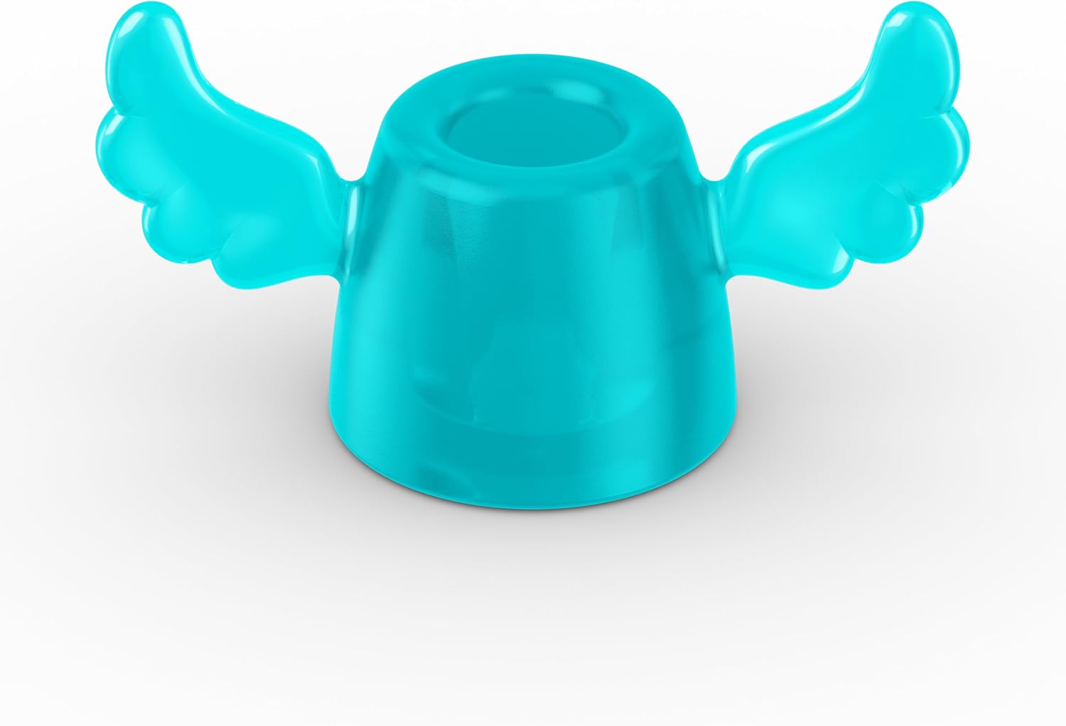 koziol Toothbrush Holder Hermes, thermoplastic, Transparent Green, 3.9 x 8.1 x 4.3 cm
