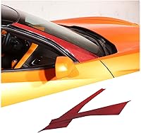 Vista 8 de Cubierta para parabrisas delantero compatible con Corvette C7 Stingray 2014-2019 de fibra de carbono suave, 2 piezas, accesorios de moldura