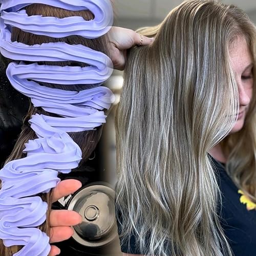 Miniatura 4 de Acondicionador de espuma tonificante para el cabello rubio brillante, reduce el cobrizo y los tonos amarillos, para cabello rubio, plateado, ceniza,