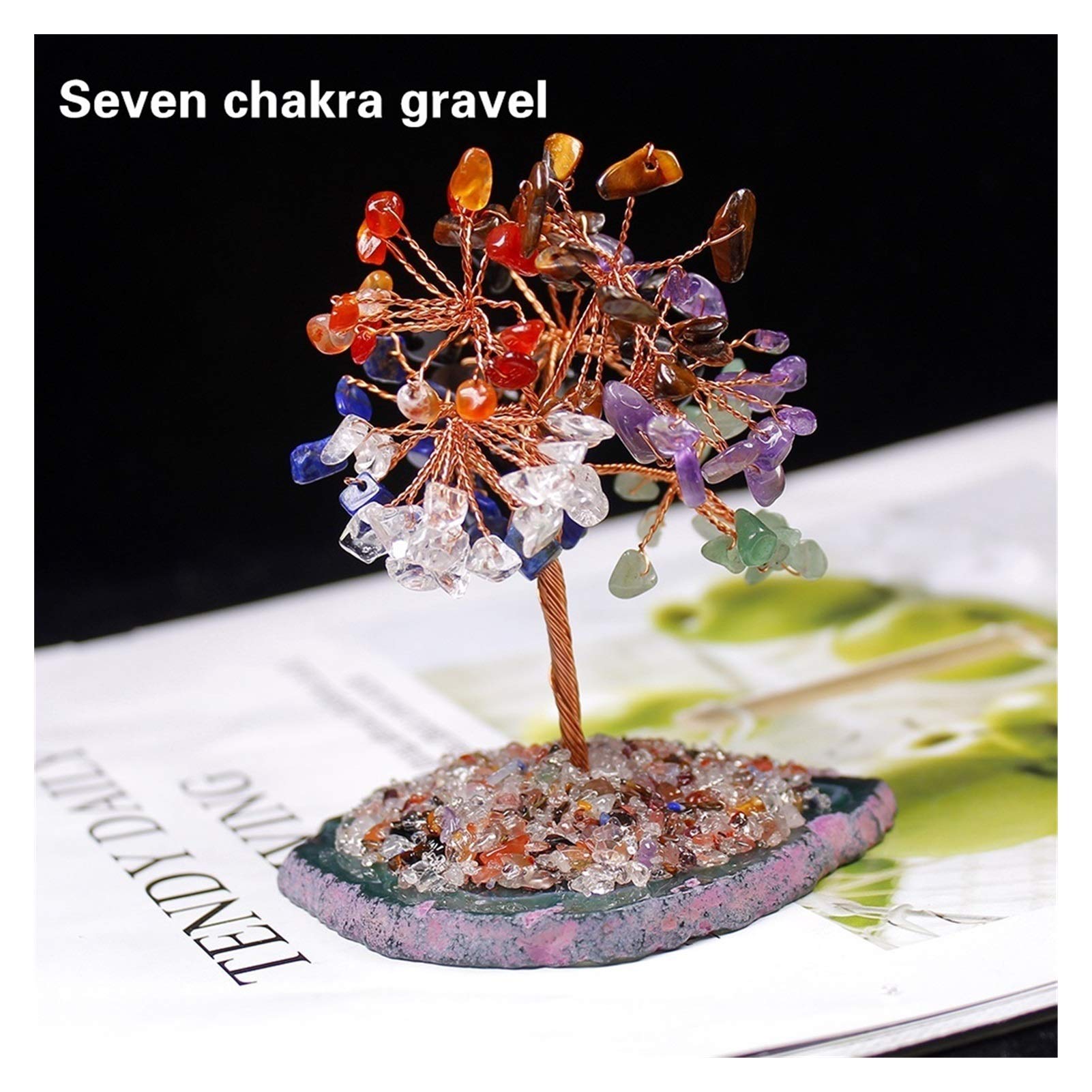 Amazon.co.jp: 屋内の金のなる木 天然クリスタルツリーアメジスト