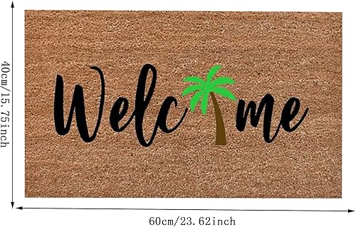 Miniatura 3 de Tapete para puerta delantera, tapete de entrada con texto en inglés Hope You Like Plants, tapete para interiores y exteriores, decoración del hogar,