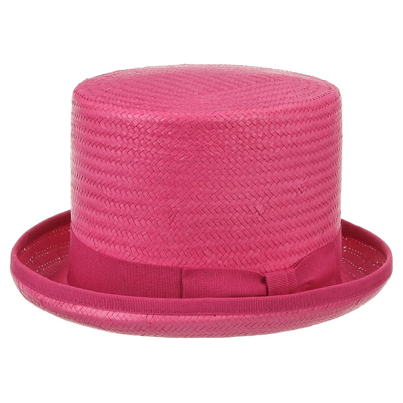 CAPPELLISHOP Rom Cappello Cilindro in Paglia Prodotto in Italia Unisex Primavera Estate