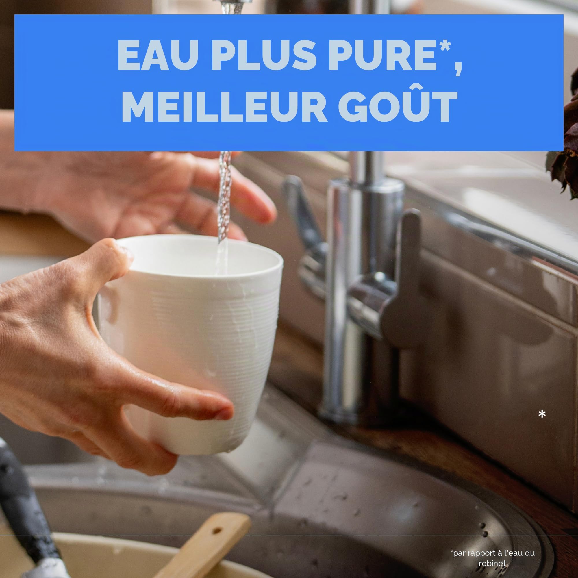 BRITA Système de filtre à eau pour robinet, blanc, 1 pièce