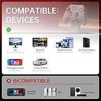 Vista 2 de GUSGU G7 Wireless Gaming Controller with Interactive Screen, 1000Hz Polling Rate, Hall Joysticks & Triggers, 4 Programmable Buttons, Compatible with