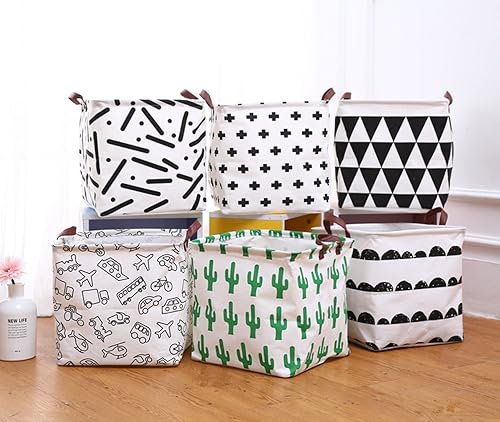 Miniatura 7 de Cesta de almacenamiento de lona, plegable, organizador con contenedores