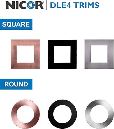 Miniatura 8 de NICOR Iluminación de 4 pulgadas redondo blanco plano LED Downlight en 2700K (DLE421202KRDWH)