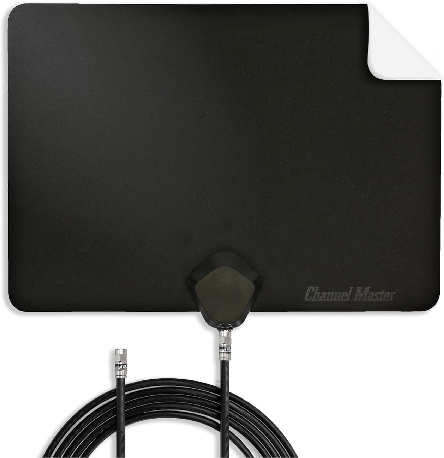 Channel Master FLATenna - Indoor Digital HDTV Antenna, 12' Coaxial Cable, Superior Reception Range & Signal Reliability, Supports 4K Smart TVs, OTA Broadcast & NextGen TV, Easy Install - Amazon product rated Grade A