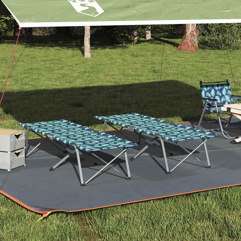 Generisch Klapp Schlafbett fürs Camping 2 pcs Wald 194 x 62,5 x 42,5 cm,Sportartikel,Outdoor-Aktivitäten,Camping Wandern,Camping-Möbel,Feldbetten-42003127
