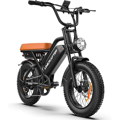 Electric Bike for Adults,1000/1500W Peak Motor Electric Bike,16"/20" Fat Tires EBike,Speed Max 22-28MPH,48V 15.6/20Ah Removable Battery Range 35/45Miles,with Dual Suspension/Brakes