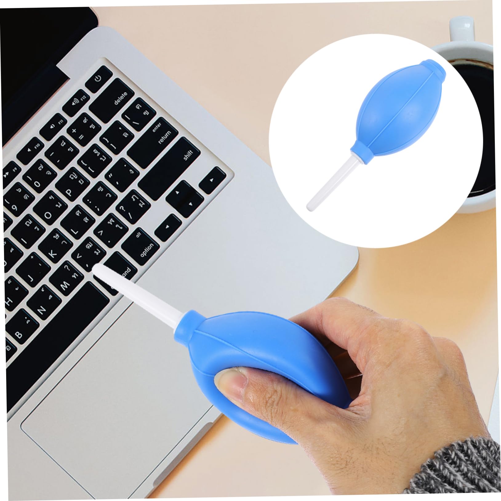 Uonlytech 5pcs Portable Air Blower for Pc Electronic Duster Lens Camera Cleaner Silicone Dust Cleaner Random Color