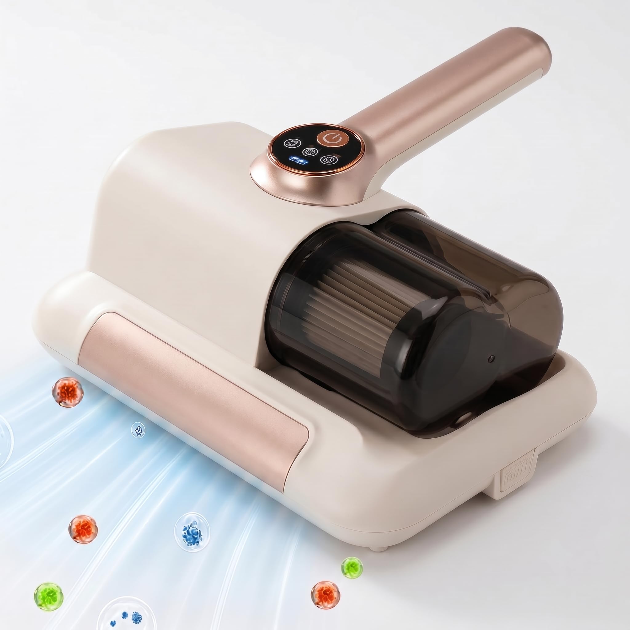 HC-15 Cordless Mattress Vacuum Cleaner with UV Light and HEPA Filter, Handheld Dust Mite Remover, Dual Beating Technology, 70W Suction, USB-C Rechargeable for Bed, Sofa, Pillow and Fabric-image-30