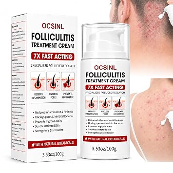 Folliculitis Cream 5% Benzoyl Peroxide Scalp Body Care | Supports care for scalp bumps, back, chest, underarms, thighs and bikini areas with a fast-absorbing Tea Tree Oil formula.