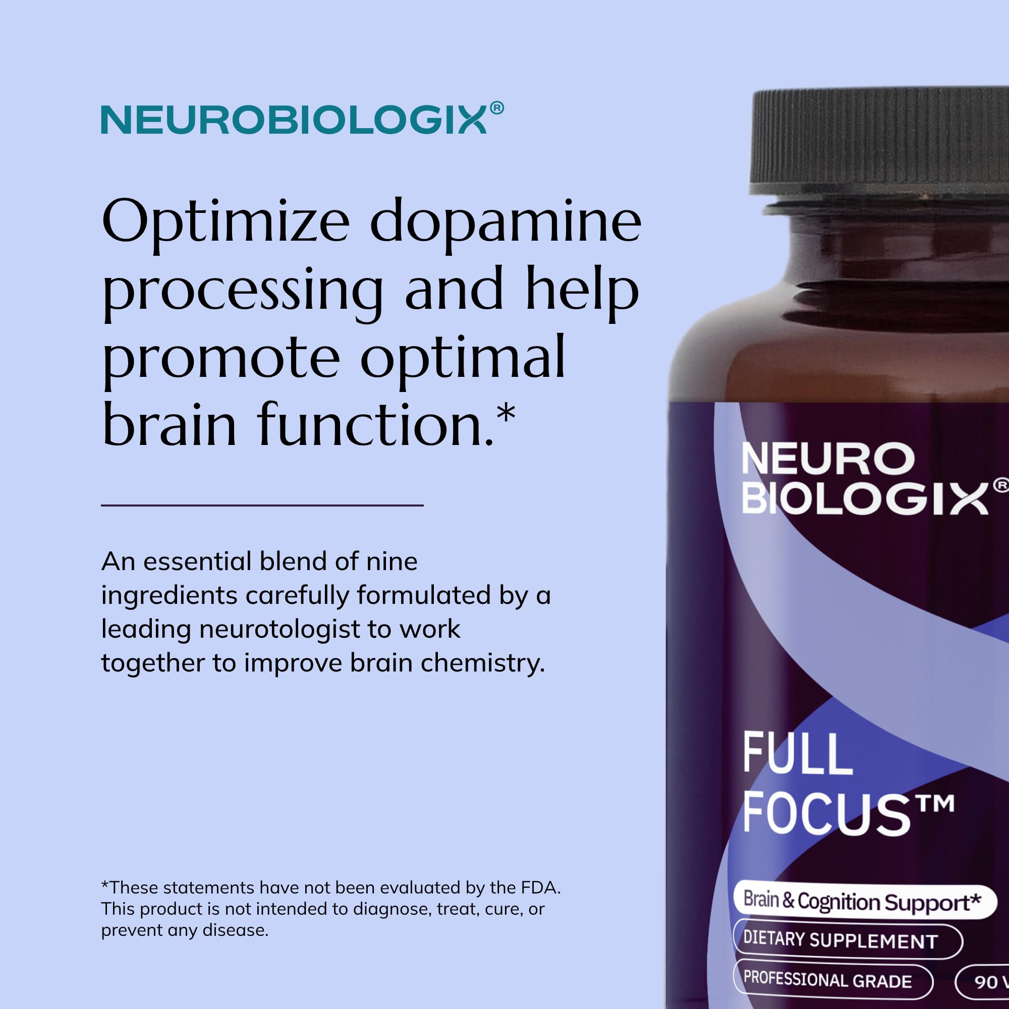 Neurobiologix Full Focus, Brain & Mood Support Supplement, 90 Capsules — Amazon image 4