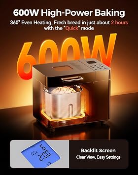 Bread Maker Machine Stainless Steel 25 Programmes with Gluten Free
