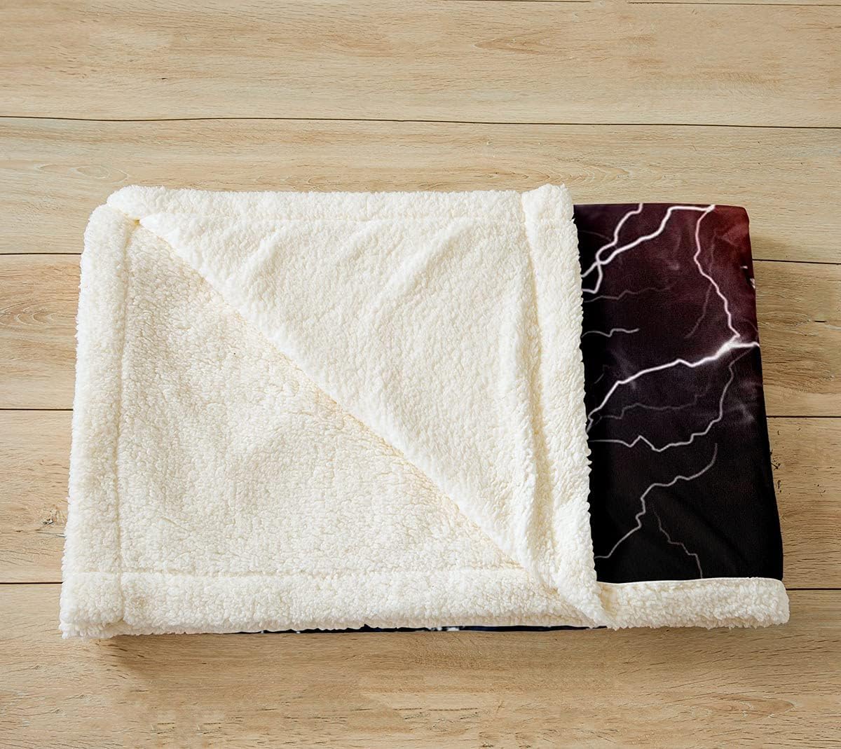 Feelyou Soccer Ball Pattern Fleece Throw Blanket America Football Sherpa Blanket for Kids Boys Girls Sports Theme Fuzzy Blanket for Sofa Bed Couch 3D Water Flame Lightning Decor,Throw 50x60 Inches