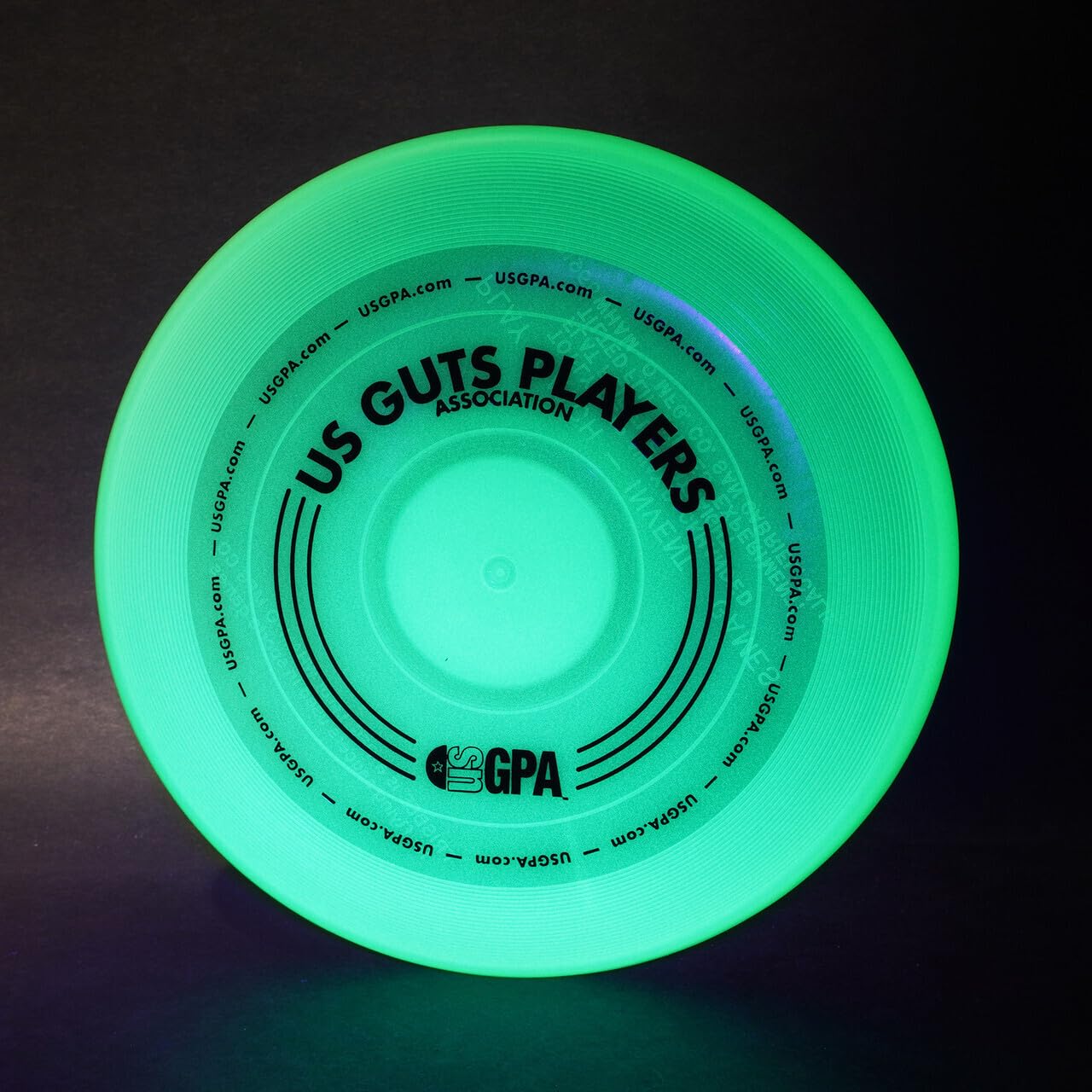 Wham-O Glow Guts Pro Model 15, Single Glow-in-The-Dark Flying Disc for Guts Game