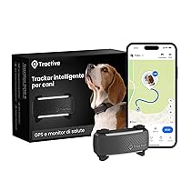 Tractive – GPS per cani | 2025 Edizione | N. 1 sul mercato | Localizzazione in tempo reale | Notifiche antifuga | Monitoraggio dell’attività | Avvisi di salute | Monitoraggio degli abbai (Nero)