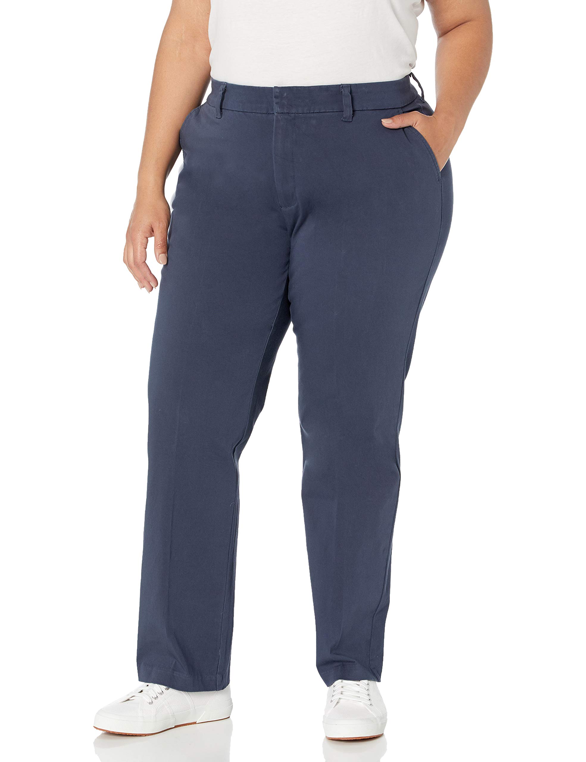 Dickies Womens Perfect Shape Straight Twill Pant - Plus