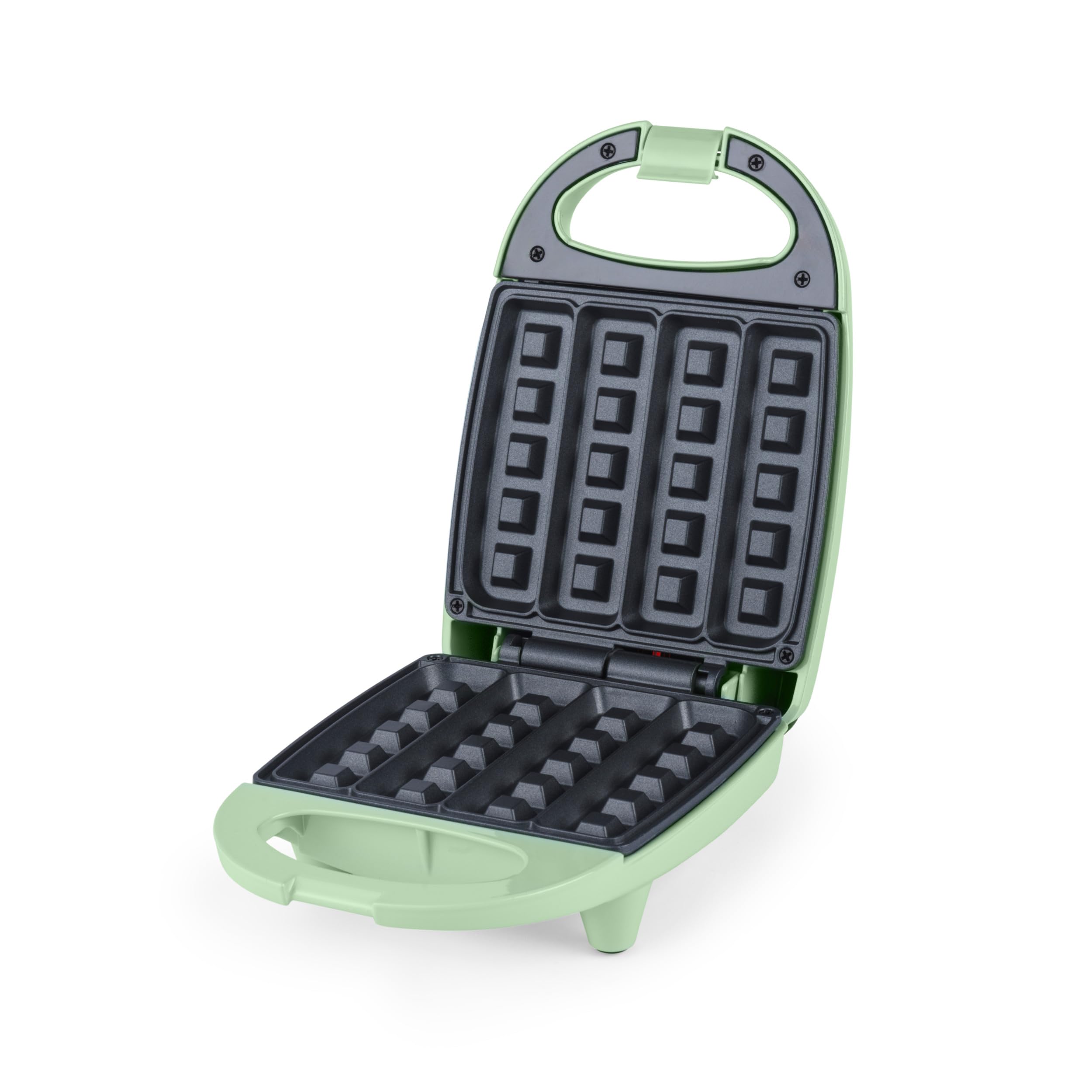 Giles & Posner Stick Waffle Maker – gofrownica belgijska z nieprzywierającymi płytkami do łatwego czyszczenia, antypoślizgowymi nóżkami, czasem nagrzewania 3 minuty, wskaźnikiem zasilania/gotowości