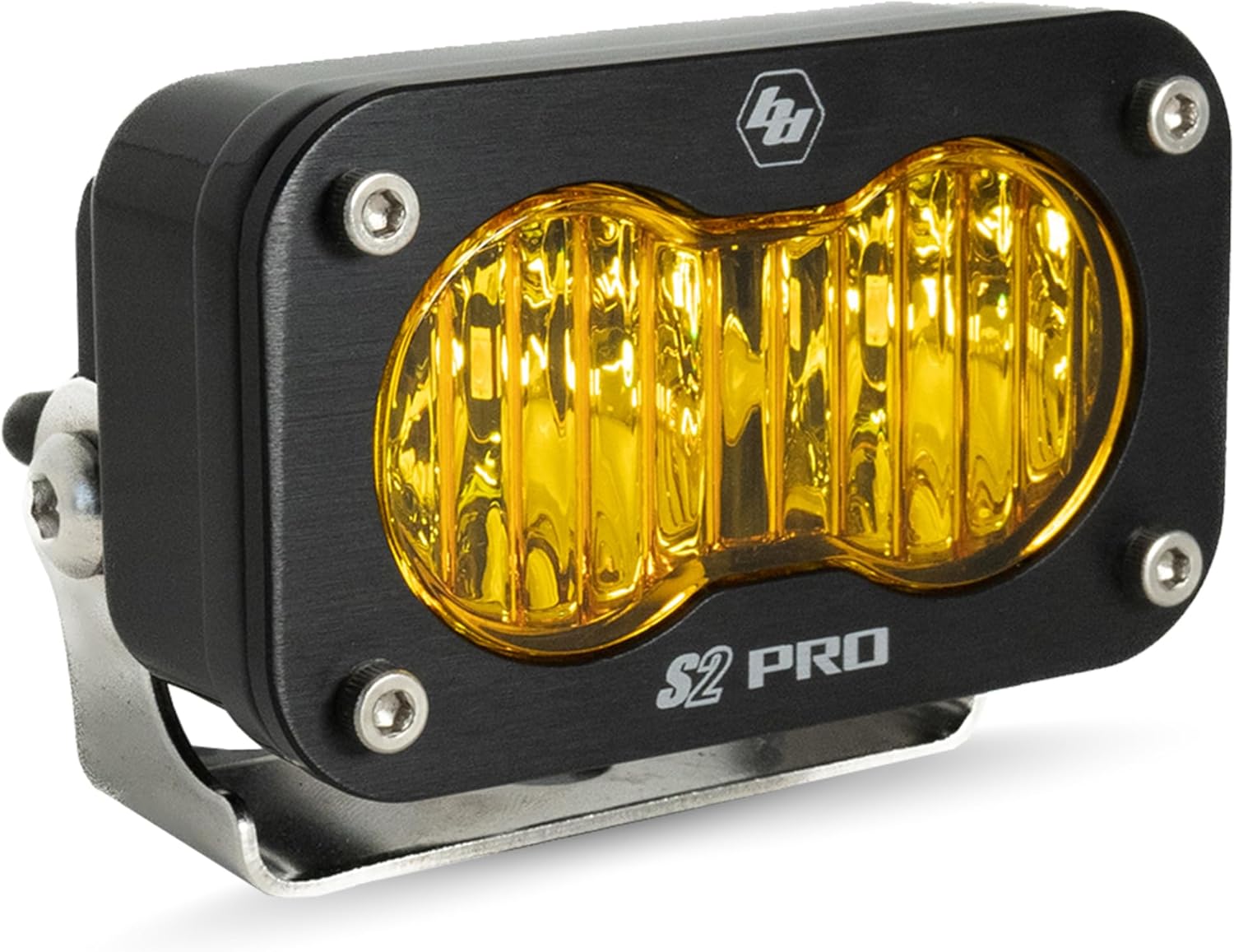 Baja Designs S2 Pro Black LED Light Pod (Spot; Amber)