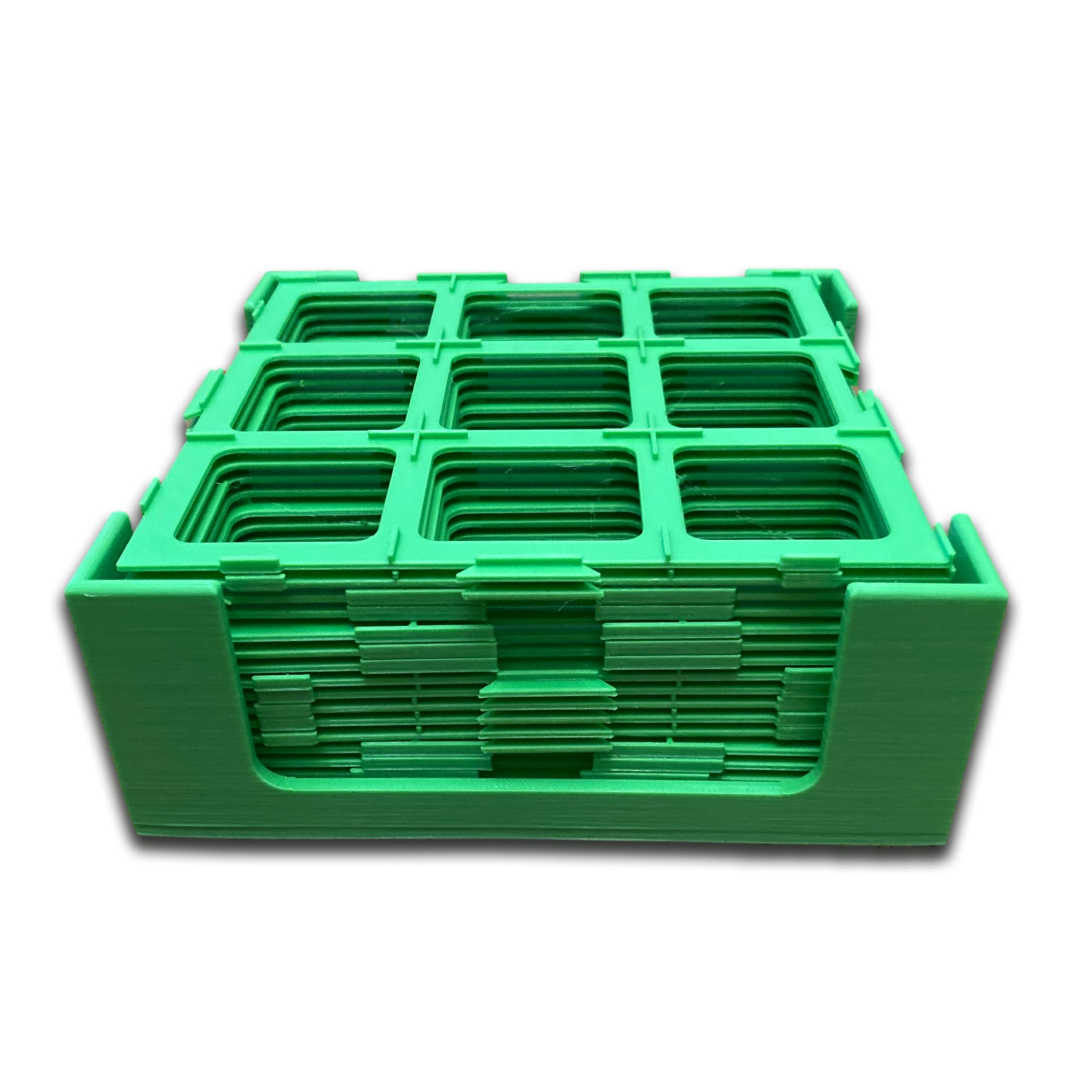 20 Pack of Game Grids for Carcassonne Board Game Night - Green Game Grids for Strategy Game for Kids and Adults