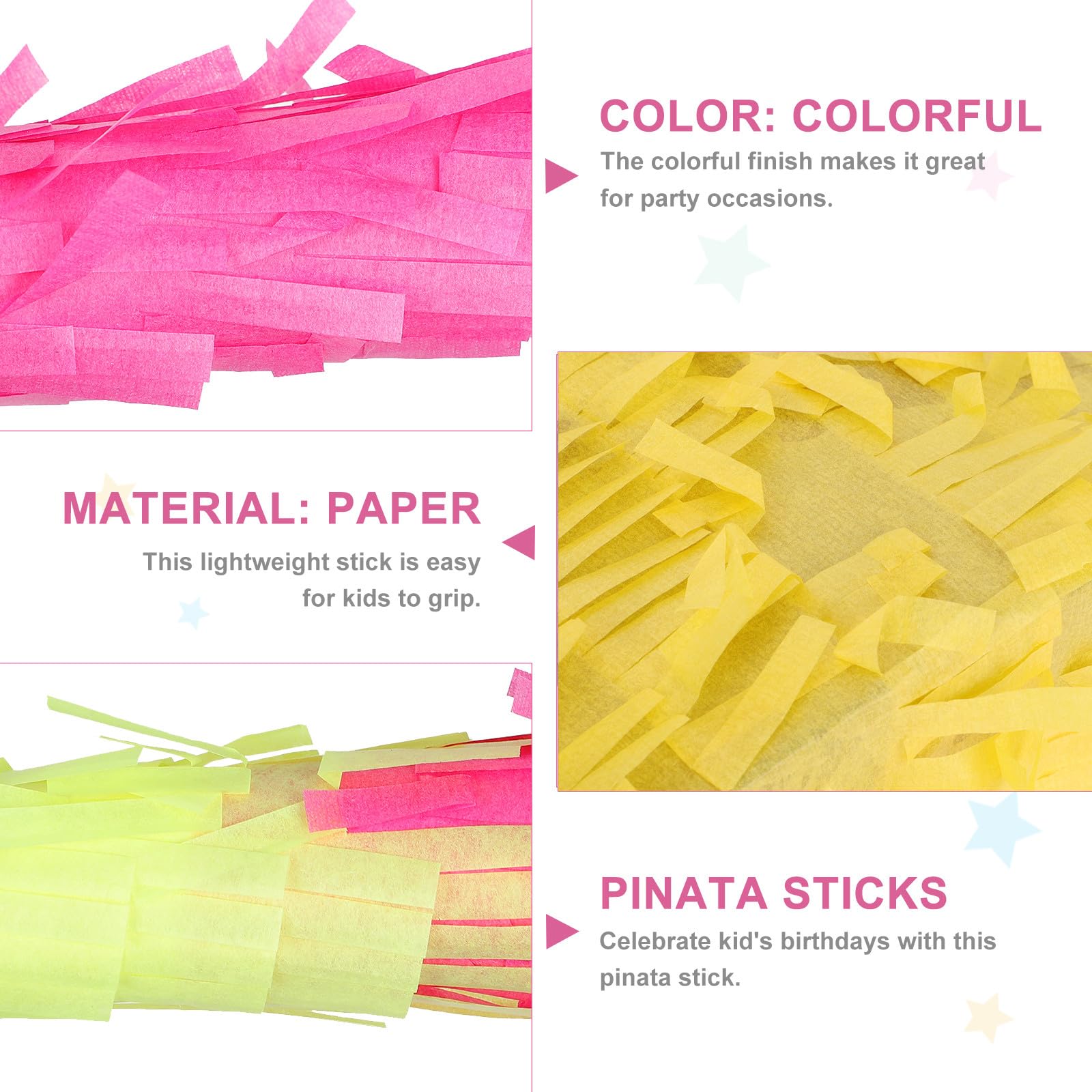 Piñata de Limón Decorativa para Fiestas Infantiles, Material de Papel Aluminio, Incluye Palo para Romper, Adecuado para Cumpleaños y Reuniones Familiares