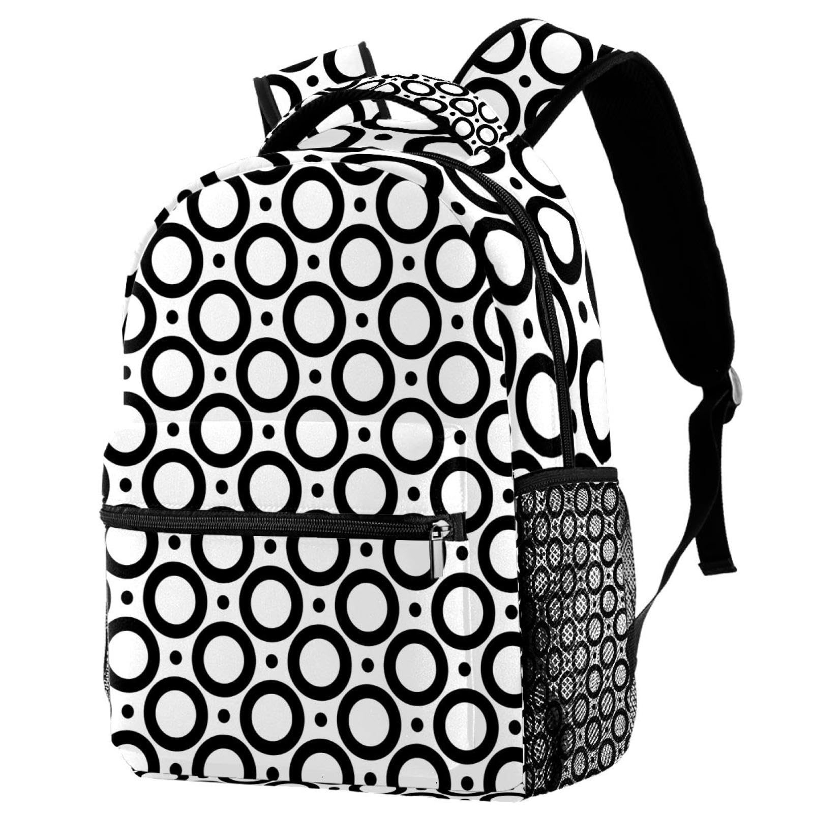 Sac à dos d'école imprimé géométrique mixte ados 29.4cm