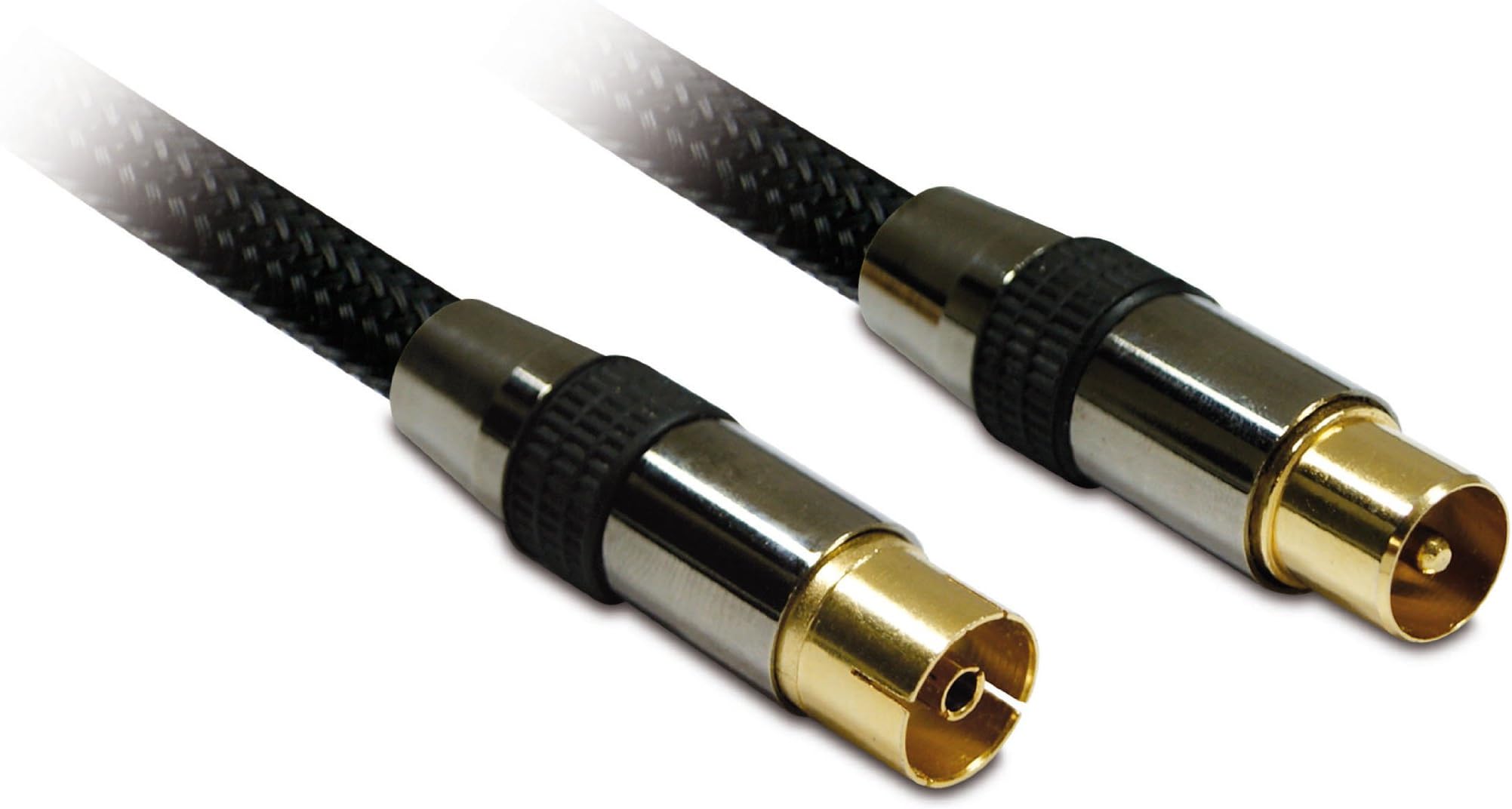 Câble METRONIC RJ45 Vers TV Coaxial 9,52mm - 5 Mètres - Mâle/mâle Blindé - 395286