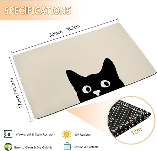 Miniatura 10 de Mogifedc White Leafs Felpudo de bienvenida, tela geométrica para interiores y exteriores, tapete antideslizante para entrada del hogar, entrada