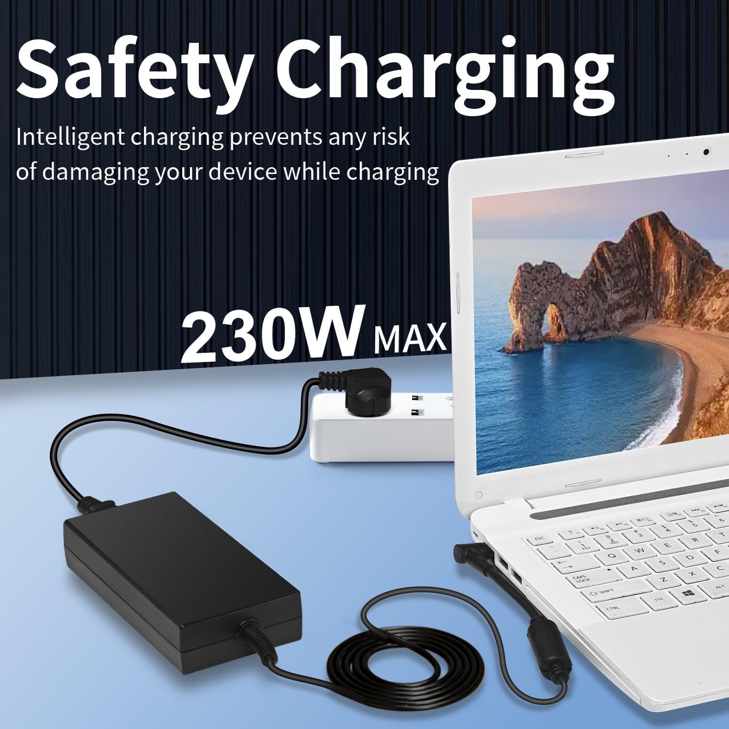 230W Laptop Netzteil Ladegerät 19,5V 11,8A für MSI GS66 GS76 GS75 GS65 Stealth, WS65 WS66 WS75 WS76 GE63 GE75 GP73 GP63 GT62VR GT72, A12-230P1A A17-230P1A Chicony, Creator 15 17 ANTWELON 5,5mm x 2,5mm
