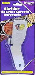 Western Home ABR-5 Abridor Latas e Garrafas Reforçado, Prata
