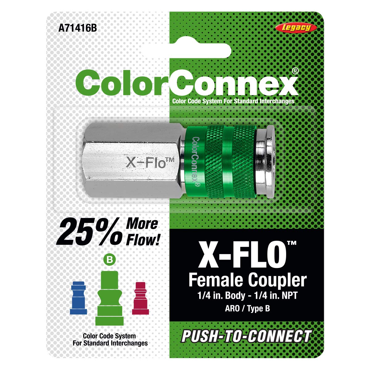 Amazon.com: ColorConnex X-Flo Coupler, ARO Type B, 1/4